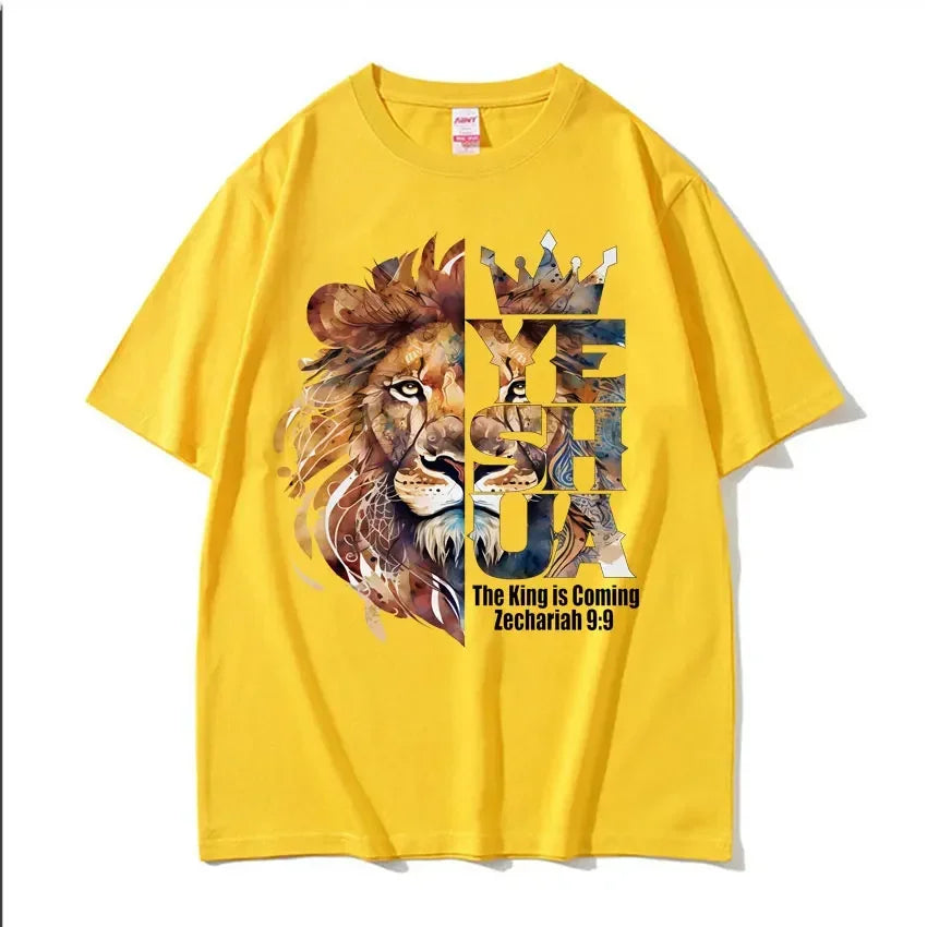 Lion of Judah – Yeshua Crown Unisex T-Shirt