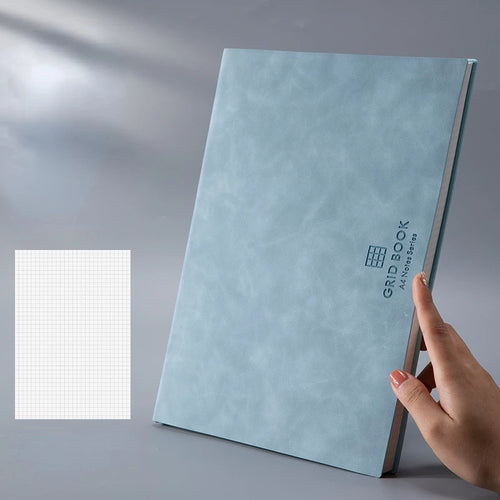 A5/B5 Thickened Notebook – Grid Square Diary & Sketchbook (100 Sheets)