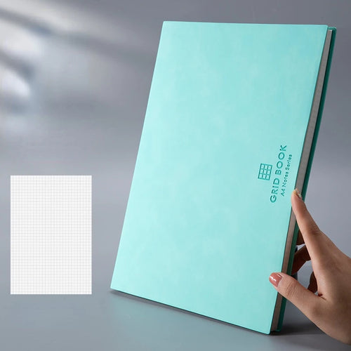 A5/B5 Thickened Notebook – Grid Square Diary & Sketchbook (100 Sheets)