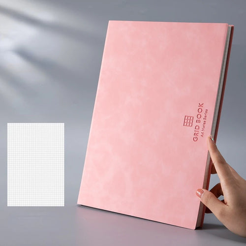 A5/B5 Thickened Notebook – Grid Square Diary & Sketchbook (100 Sheets)