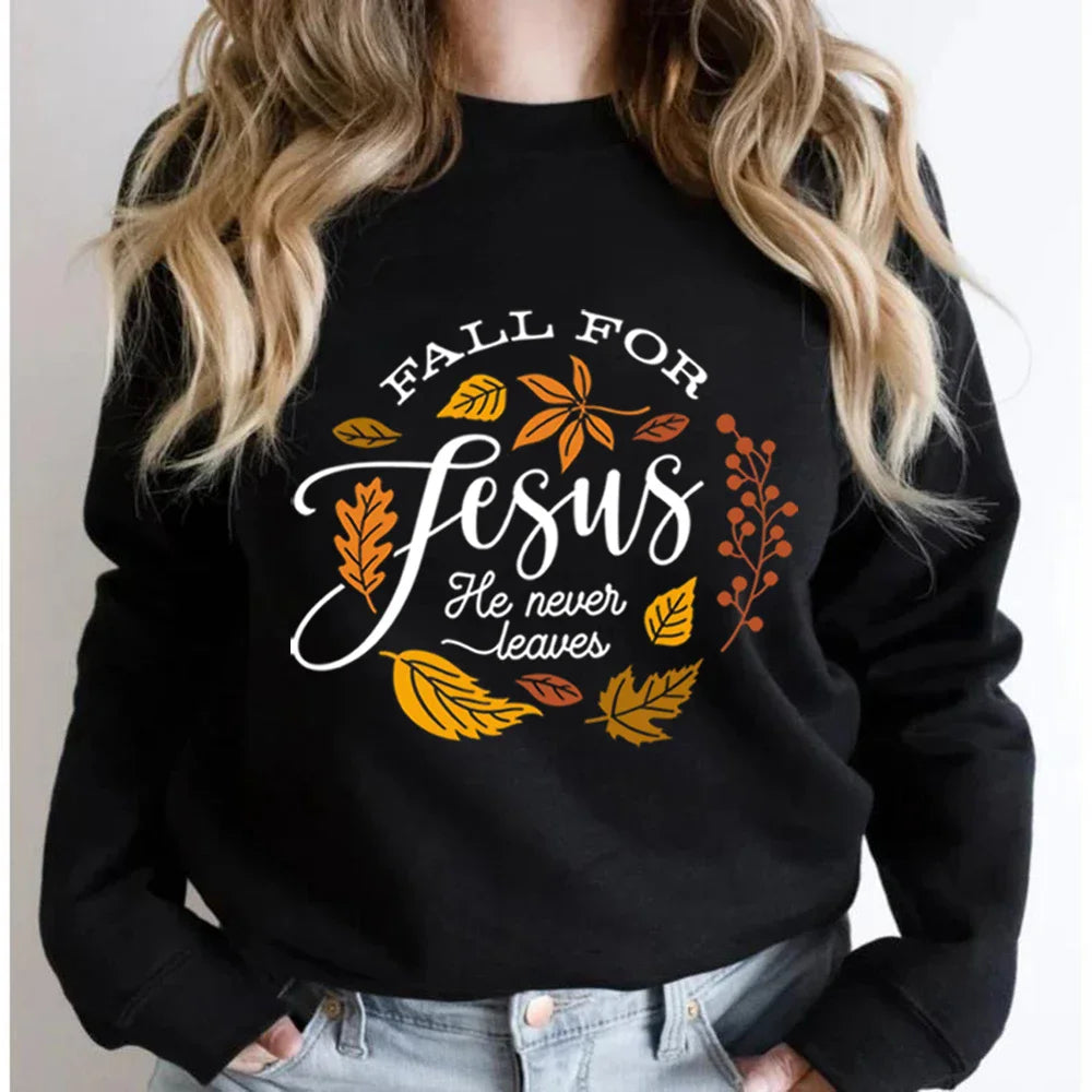 Love Jesus Never Leave – Unisex Pullover Sweatshirt