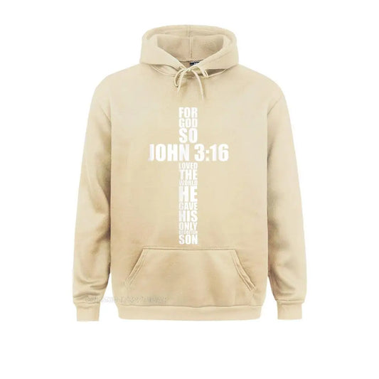 John 3:16 Cross Hoodie – Unisex Christian Sweatshirt