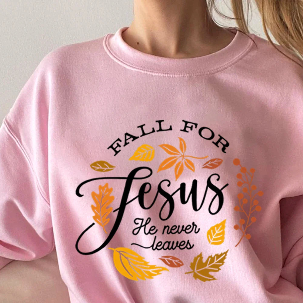 Love Jesus Never Leave – Unisex Pullover Sweatshirt