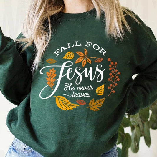 Love Jesus Never Leave – Unisex Pullover Sweatshirt
